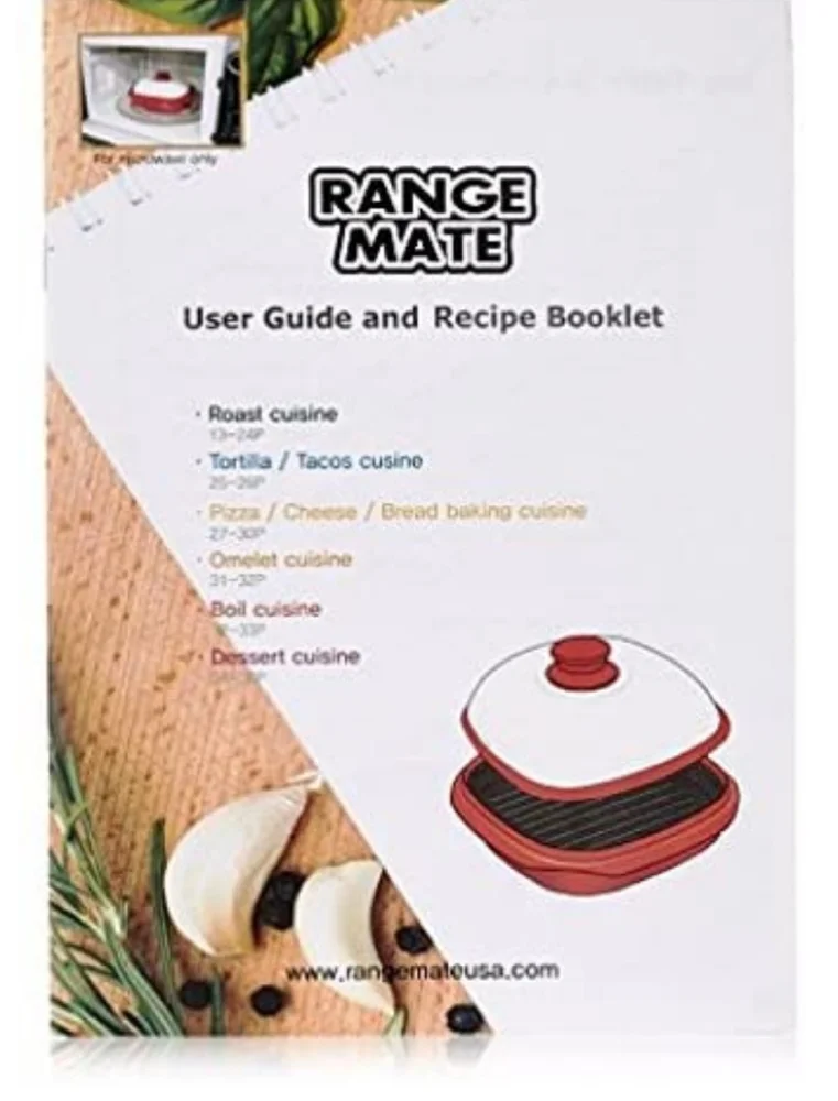 Rangemate Square Microwave Grill w/ Recipe Book
